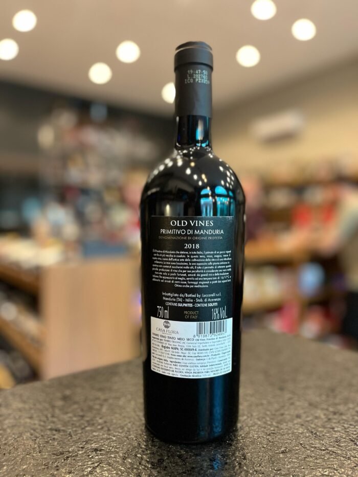 Vinho Tinto Luccarelli Old Vines 750ml - Imagem 3