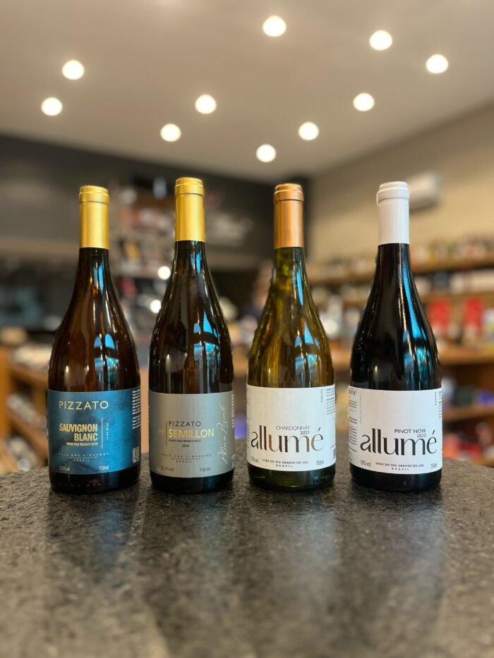 VInhos Pizzato | Allumé Chardonnay e Pinot Noir | Sauvignon Blanc | Sémillion